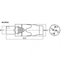 MONACOR NLT4FXXWtyk NEUTRIK SPEAKON